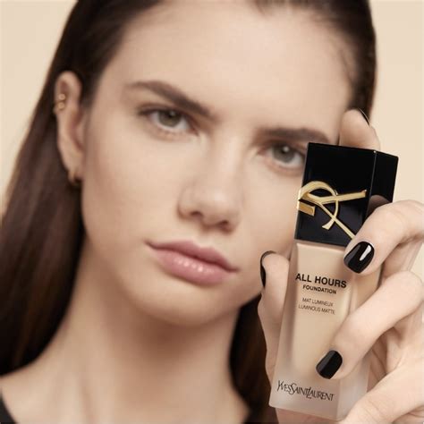 yves saint laurent all hours matte foundation|ysl all hours foundation sample.